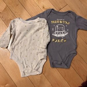🛸Unisex Space/Stars Long sleeved onesies